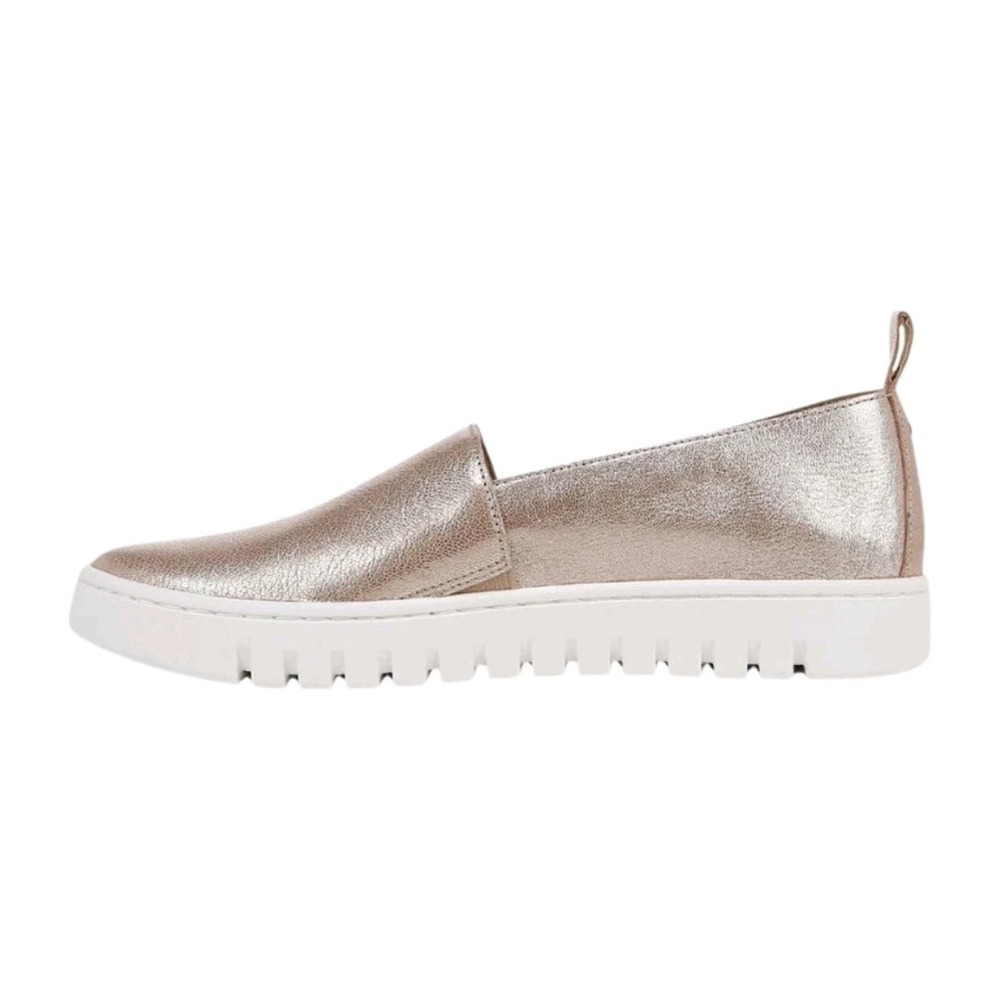 Vionic Wmns Uptown Aline Leather Slip-on Comfort Loafer Champagne 7.5W $145 NEW!